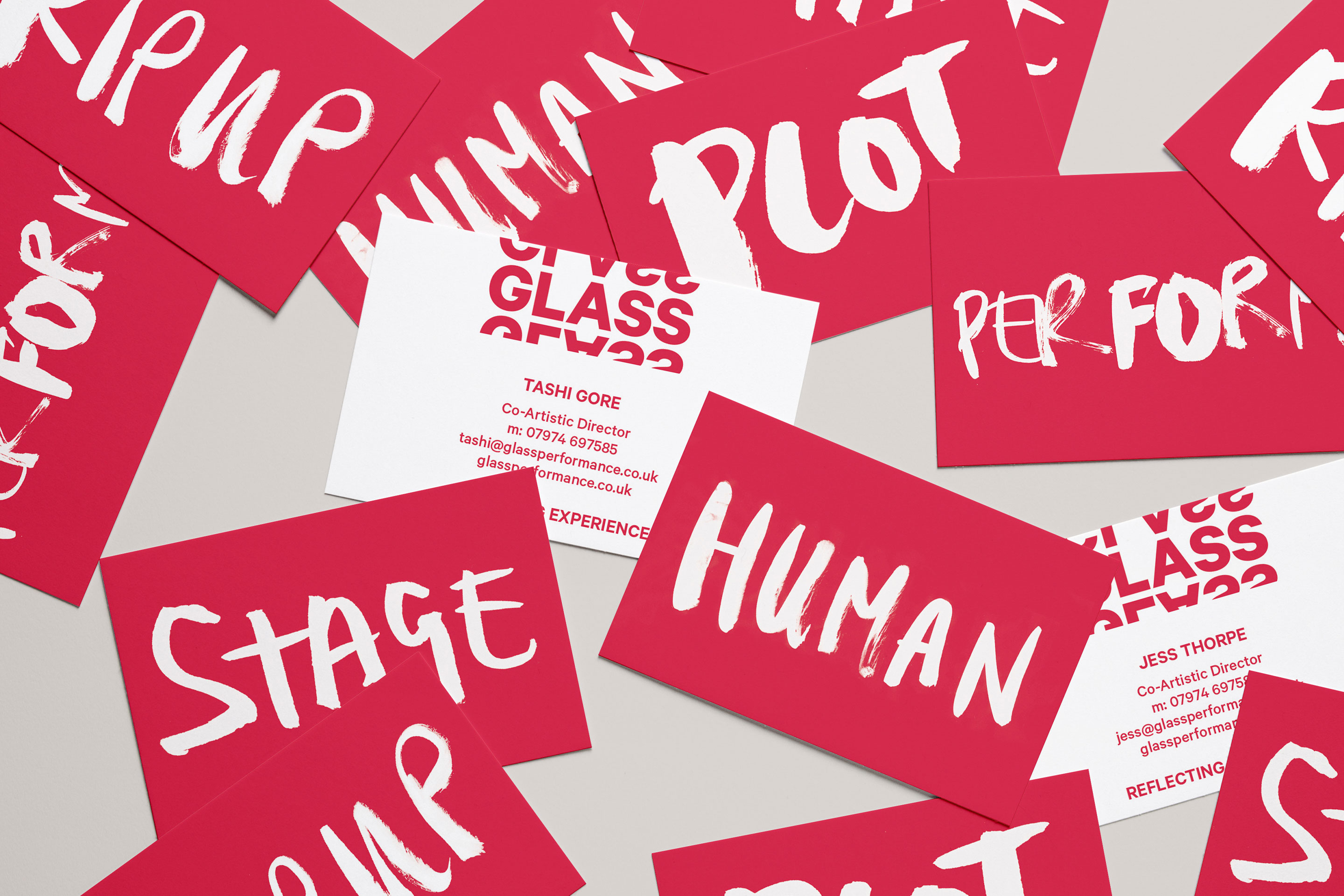 Glass Performance Business Cards