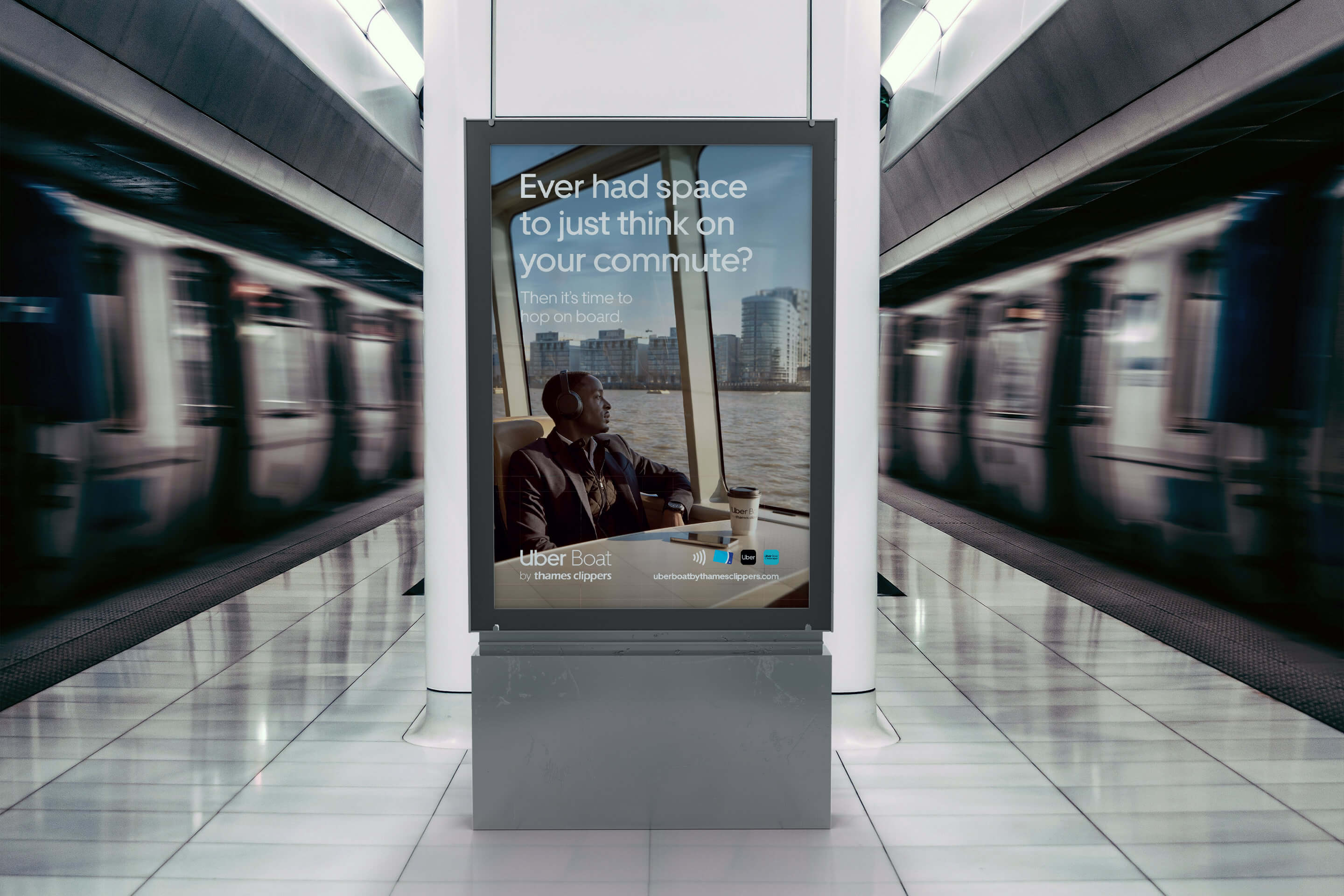 Thames Clippers Uber Boat - Underground Ad